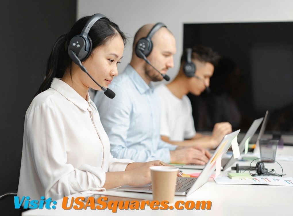 Customer support team assisting clients via procurementnation.com contact