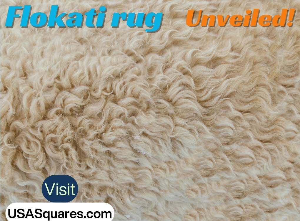 How to lace Flokati rug sections - close-up of the soft and luxurious texture of a Flokati rug, perfect for elegant home decor.