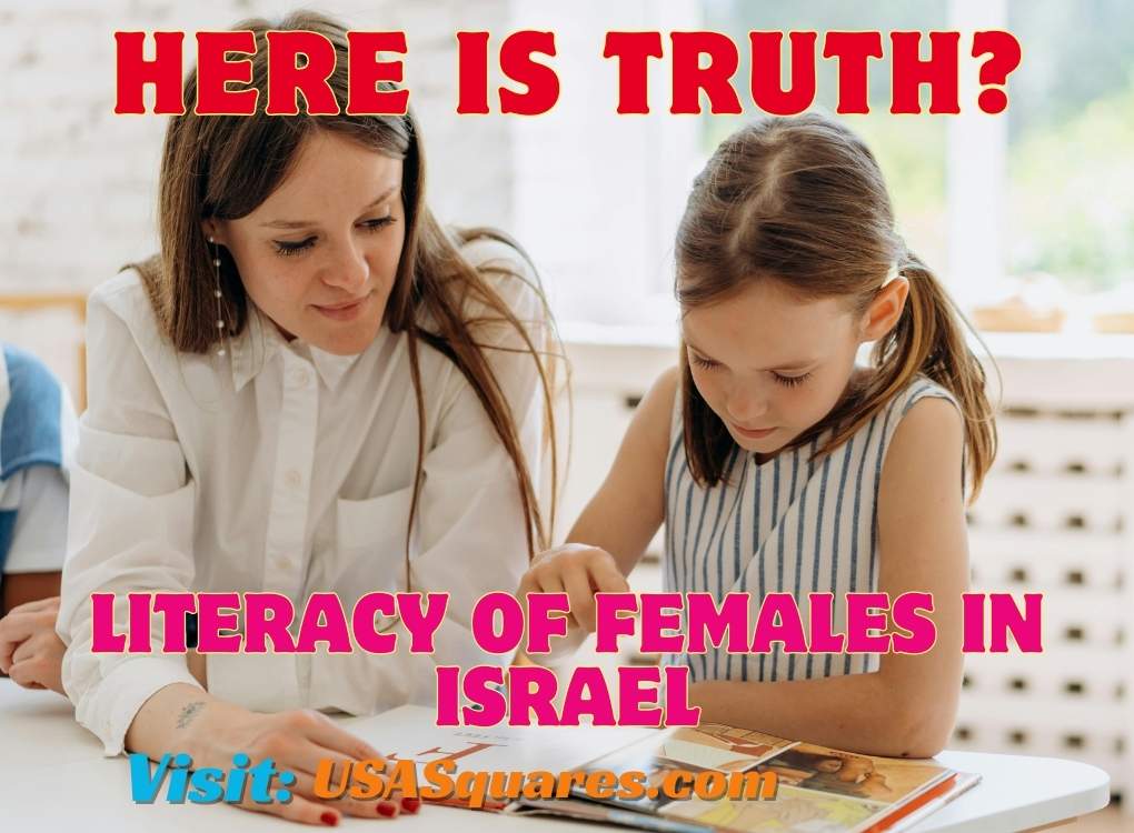 A young girl reading a book with her mother, representing the importance of the literacy of females in Israel.