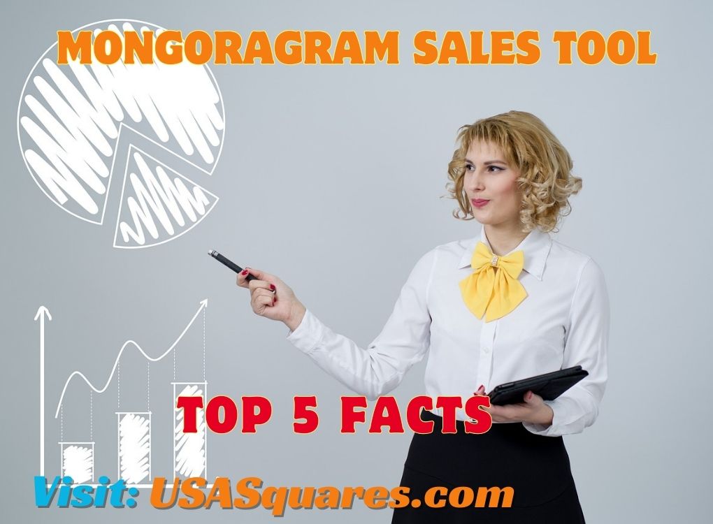 Professional woman presenting data charts, representing the Mongoragram Sales Tool for improved sales strategies.