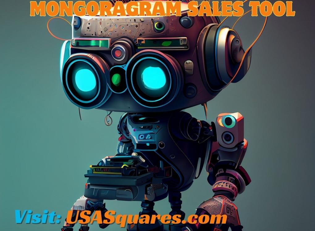 Futuristic robot representing the advanced features of the Mongoragram Sales Tool for cutting-edge sales automation.